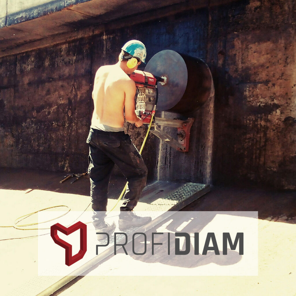 ProfiDiam - Wiercenie otworów fi 600 mm i 700 mm